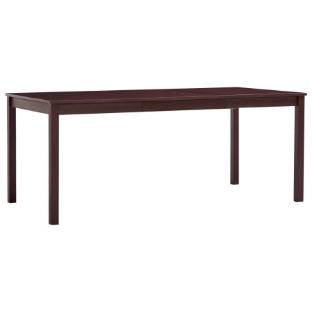 Mesa de comedor de madera de pino marrón oscuro 180x90x73 cm en Mesas de comedor | Comprar online en Foru.es