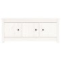 Mueble zapatero de madera maciza de pino blanco 110x38x45,5 cm de vidaXL, Zapateros y organizadores de calzado - Ref: Foro24-...