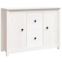 Aparador de madera maciza de pino blanco 100x35x74 cm de vidaXL, Aparadores - Ref: Foro24-814565, Precio: 141,28 €, Descuento: %