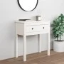 Mesa consola de madera maciza de pino blanco 70x35x75 cm de vidaXL, Mesas auxiliares - Ref: Foro24-814610, Precio: 87,93 €, D...