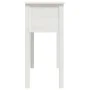 Mesa consola de madera maciza de pino blanco 70x35x75 cm de vidaXL, Mesas auxiliares - Ref: Foro24-814610, Precio: 87,93 €, D...