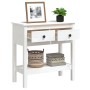 Mesa consola de madera maciza de pino blanco 75x35x75 cm de vidaXL, Mesas auxiliares - Ref: Foro24-814620, Precio: 110,23 €, ...