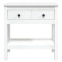 Mesa consola de madera maciza de pino blanco 75x35x75 cm de vidaXL, Mesas auxiliares - Ref: Foro24-814620, Precio: 110,23 €, ...