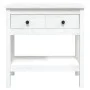 Solid white pine wood console table 75x35x75 cm by vidaXL, Side tables - Ref: Foro24-814620, Price: 108,32 €, Discount: %