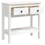 Solid white pine wood console table 75x35x75 cm by vidaXL, Side tables - Ref: Foro24-814620, Price: 108,32 €, Discount: %