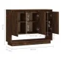 Aparador de madera de ingeniería roble ahumado 97x31x75 cm de vidaXL, Aparadores - Ref: Foro24-812987, Precio: 72,38 €, Descu...
