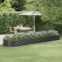 Jardinera arriate acero recubierto polvo antracita 396x100x36cm de vidaXL, Maceteros y jardineras - Ref: Foro24-319006, Preci...