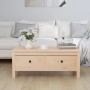 Mesa de centro de madera maciza de pino gris 100x50x40 cm de vidaXL, Mesas de centro - Ref: Foro24-814604, Precio: 79,41 €, D...