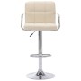 Taburete de barra de cocina de tela color crema en Taburetes de cocina | Comprar online en Foru.es