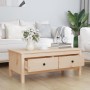 Mesa de centro de madera maciza de pino gris 100x50x40 cm de vidaXL, Mesas de centro - Ref: Foro24-814604, Precio: 79,41 €, D...