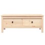 Mesa de centro de madera maciza de pino gris 100x50x40 cm de vidaXL, Mesas de centro - Ref: Foro24-814604, Precio: 79,41 €, D...