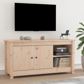 Mueble de TV de madera maciza de pino 103x36,5x52 cm de vidaXL, Muebles TV - Ref: Foro24-814589, Precio: 86,08 €, Descuento: %