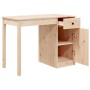 Escritorio de madera maciza de pino 100x50x75 cm de vidaXL, Escritorios - Ref: Foro24-814629, Precio: 116,77 €, Descuento: %