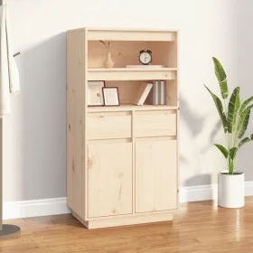 Aparador alto de madera maciza de pino 60x40x116,5 cm de vidaXL, Aparadores - Ref: Foro24-814534, Precio: 146,53 €, Descuento: %