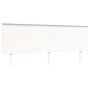 Estructura de cama con cabecero madera maciza blanco 200x200 cm de vidaXL, Camas y somieres - Ref: Foro24-3193422, Precio: 17...