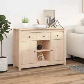 Aparador de madera maciza de pino 100x35x74,5 cm de vidaXL, Aparadores - Ref: Foro24-814549, Precio: 119,69 €, Descuento: %