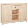 Aparador de madera maciza de pino 100x35x74,5 cm de vidaXL, Aparadores - Ref: Foro24-814549, Precio: 121,30 €, Descuento: %