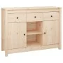 Aparador de madera maciza de pino 100x35x74,5 cm de vidaXL, Aparadores - Ref: Foro24-814549, Precio: 119,69 €, Descuento: %