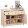Aparador de madera maciza de pino 100x35x74,5 cm de vidaXL, Aparadores - Ref: Foro24-814549, Precio: 119,69 €, Descuento: %