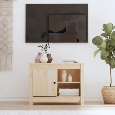 Mueble de TV de madera maciza de pino 70x36,5x52 cm de vidaXL, Muebles TV - Ref: Foro24-814579, Precio: 59,40 €, Descuento: %