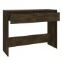 Mesa consola madera de ingeniería roble ahumado 100x35x76,5 cm de vidaXL, Mesas auxiliares - Ref: Foro24-813035, Precio: 51,7...