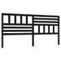 Cabecero de cama madera maciza de pino negro 186x4x100 cm de vidaXL, Cabeceros y pies de cama - Ref: Foro24-814163, Precio: 7...
