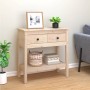 Mesa consola madera maciza de pino 75x35x75 cm de vidaXL, Mesas auxiliares - Ref: Foro24-814619, Precio: 100,58 €, Descuento: %