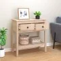 Mesa consola madera maciza de pino 75x35x75 cm de vidaXL, Mesas auxiliares - Ref: Foro24-814619, Precio: 107,59 €, Descuento: %
