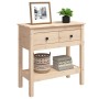 Mesa consola madera maciza de pino 75x35x75 cm de vidaXL, Mesas auxiliares - Ref: Foro24-814619, Precio: 100,58 €, Descuento: %
