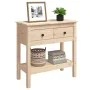 Mesa consola madera maciza de pino 75x35x75 cm de vidaXL, Mesas auxiliares - Ref: Foro24-814619, Precio: 107,59 €, Descuento: %