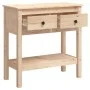 Mesa consola madera maciza de pino 75x35x75 cm de vidaXL, Mesas auxiliares - Ref: Foro24-814619, Precio: 107,59 €, Descuento: %