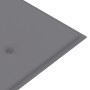 Banco Batavia con cojín gris madera maciza de teca 150 cm de vidaXL, Bancos de jardín - Ref: Foro24-3100827, Precio: 247,66 €...
