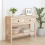 Mesa consola madera maciza de pino 100x35x75 cm de vidaXL, Mesas auxiliares - Ref: Foro24-814624, Precio: 94,31 €, Descuento: %