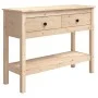 Mesa consola madera maciza de pino 100x35x75 cm de vidaXL, Mesas auxiliares - Ref: Foro24-814624, Precio: 94,31 €, Descuento: %