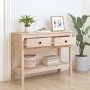Mesa consola madera maciza de pino 100x35x75 cm de vidaXL, Mesas auxiliares - Ref: Foro24-814624, Precio: 97,65 €, Descuento: %