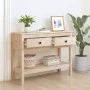Mesa consola madera maciza de pino 100x35x75 cm de vidaXL, Mesas auxiliares - Ref: Foro24-814624, Precio: 94,31 €, Descuento: %
