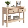 Mesa consola madera maciza de pino 100x35x75 cm de vidaXL, Mesas auxiliares - Ref: Foro24-814624, Precio: 97,65 €, Descuento: %