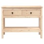 Mesa consola madera maciza de pino 100x35x75 cm de vidaXL, Mesas auxiliares - Ref: Foro24-814624, Precio: 97,65 €, Descuento: %