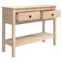 Mesa consola madera maciza de pino 100x35x75 cm de vidaXL, Mesas auxiliares - Ref: Foro24-814624, Precio: 94,31 €, Descuento: %