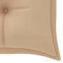 Banco Batavia con cojín beige madera maciza de teca 150 cm de vidaXL, Bancos de jardín - Ref: Foro24-3100844, Precio: 252,93 ...
