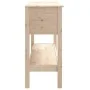 Solid pine wood console table 100x35x75 cm by vidaXL, Side tables - Ref: Foro24-814624, Price: 94,31 €, Discount: %