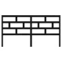 Solid black pine wood bed headboard 186x4x100 cm by vidaXL, Headboards and footboards - Ref: Foro24-814213, Price: 53,70 €, D...