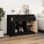 Aparador de madera maciza de pino negro 100x35x74,5 cm de vidaXL, Aparadores - Ref: Foro24-814553, Precio: 136,94 €, Descuent...