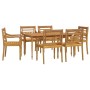 Juego de comedor de jardín 7 piezas madera maciza de teca de vidaXL, Conjuntos de jardín - Ref: Foro24-3100788, Precio: 1,00 ...