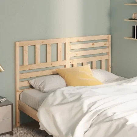 Cabecero de cama madera maciza de pino 166x4x100 cm de vidaXL, Cabeceros y pies de cama - Ref: Foro24-814154, Precio: 52,41 €...