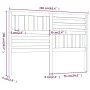 Cabecero de cama madera maciza de pino 166x4x100 cm de vidaXL, Cabeceros y pies de cama - Ref: Foro24-814154, Precio: 52,41 €...