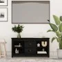 Mueble de TV de madera maciza de pino negro 103x36,5x52 cm de vidaXL, Muebles TV - Ref: Foro24-814573, Precio: 77,92 €, Descu...