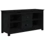 Mueble de TV de madera maciza de pino negro 103x36,5x52 cm de vidaXL, Muebles TV - Ref: Foro24-814573, Precio: 77,92 €, Descu...