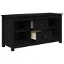 Mueble de TV de madera maciza de pino negro 103x36,5x52 cm de vidaXL, Muebles TV - Ref: Foro24-814573, Precio: 77,92 €, Descu...