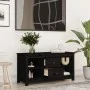 Mueble de TV de madera maciza de pino negro 103x36,5x52 cm de vidaXL, Muebles TV - Ref: Foro24-814573, Precio: 77,92 €, Descu...